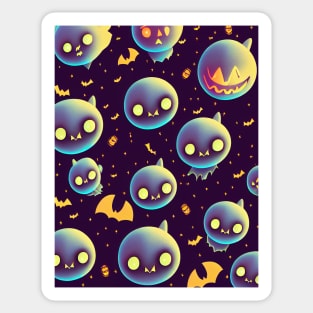 bats halloween cute Sticker